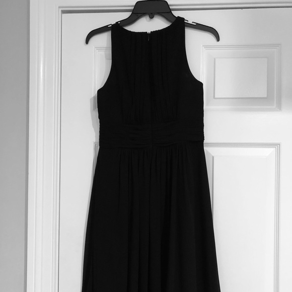 Ralph Lauren lined chiffon black dress size 4 - Picture 3 of 3